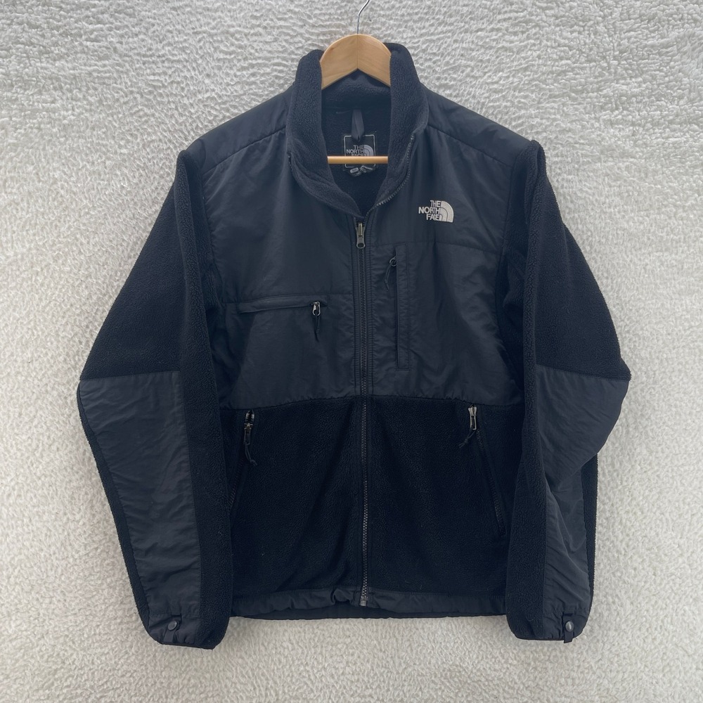 The North Face Jacket Mens Small Black Denali Fleece Full Zip Outdoor Gorpcore